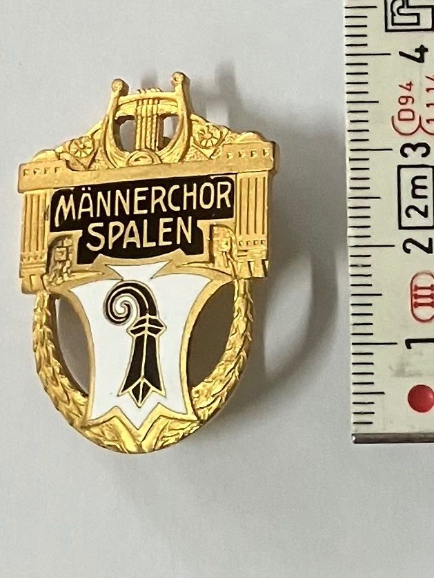 Basler Placchette & Badge: BASEL - MÄNNERCHOR SPALEN - ALTES ABZEICHEN – Usato da Basel venduto da lagavulin02 2