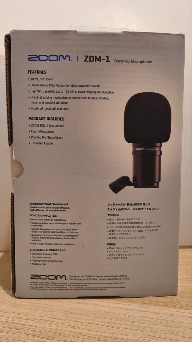 Zoom Microfoni: Zoom ZDM-1 Dynamic Microphone - Studio Quality Sound! – Nuovo (secondo la descrizione) da Wallisellen venduto da Duranduran 2