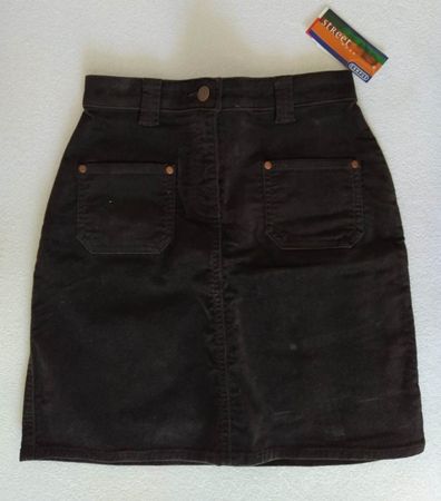 Rock aus Cord für Mädchen, Braun - Grösse 38 -