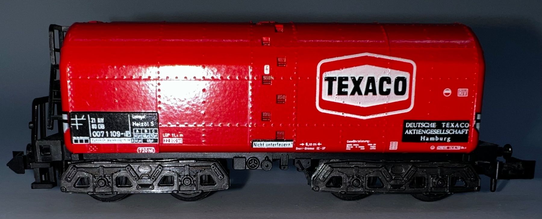 Trix Modellini di ferrovie: Minitrix , (13592) TEXACO-Heizöltransporter – Usato da Basel venduto da jonnyhaas 1
