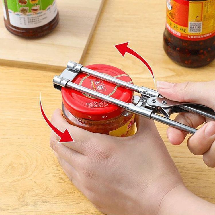 Ouvre-Tout Multifonction Westmark - Pour Bouteilles, Pots, Tubes - Avec Ouvre-Bouteille - Rouge