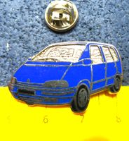 RENAULT ESPACE AUTO PIN ENAMEL BLAU SILBRIG