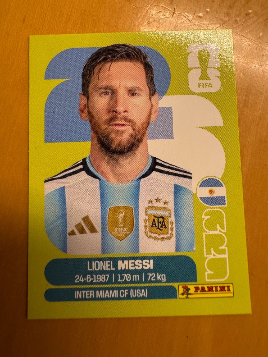 Panini Carte collezionabili: Panini WM 2026 - ARG 17 - Lionel Messi – Usato da Eschenbach SG venduto da Grummelzwerg