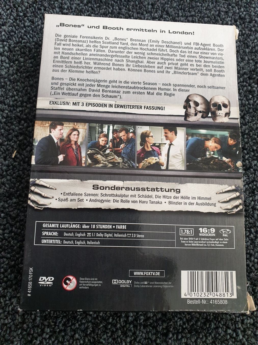 Tutti i DVDs: BONES STAFFEL 4 – Usato da Ruswil venduto da jan_bxl5 2
