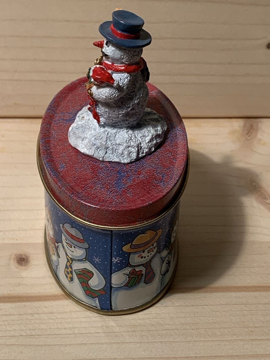 Tutte le decorazioni: Weihnachtsdose Schneemann East End Design 1995 – Nuovo e nell'imballaggio originale da Erlenbach ZH venduto da Ritschly 4