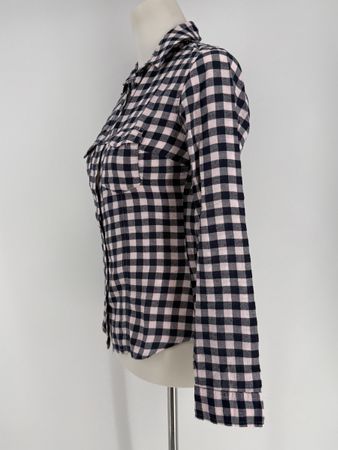 Karo Bluse Gr. 34 von Tally Weijl blau/rosa
