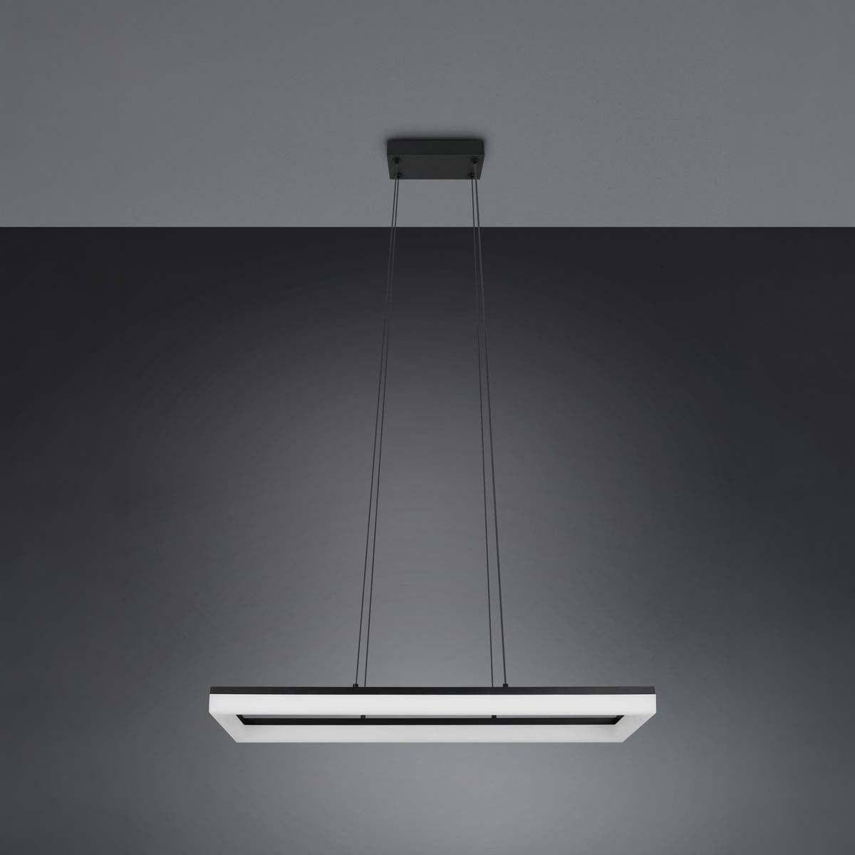 Lampadari & plafoniere: LED Pendelleuchte Schwarz, 70 cm x 20 cm – Nuovo (secondo la descrizione) da Kreuzlingen venduto da Smart-Light 5