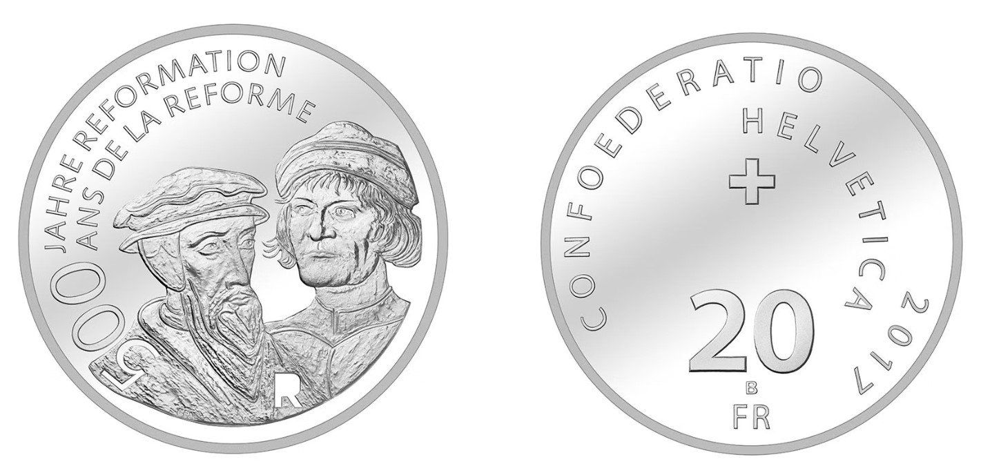 Tutti le monete: 2017. 20 FR. 500 Jahre Reformation. – Usato da Solothurn venduto da Numis_4500