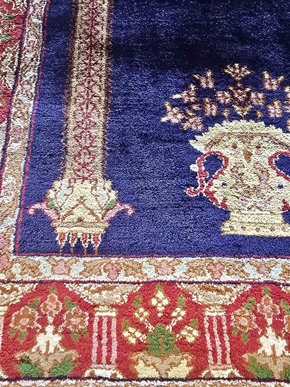 Tappeti: Gebetsteppich blau mit Muster, tolle Farben – Usato da Kestenholz venduto da _Nostalgia_ 3