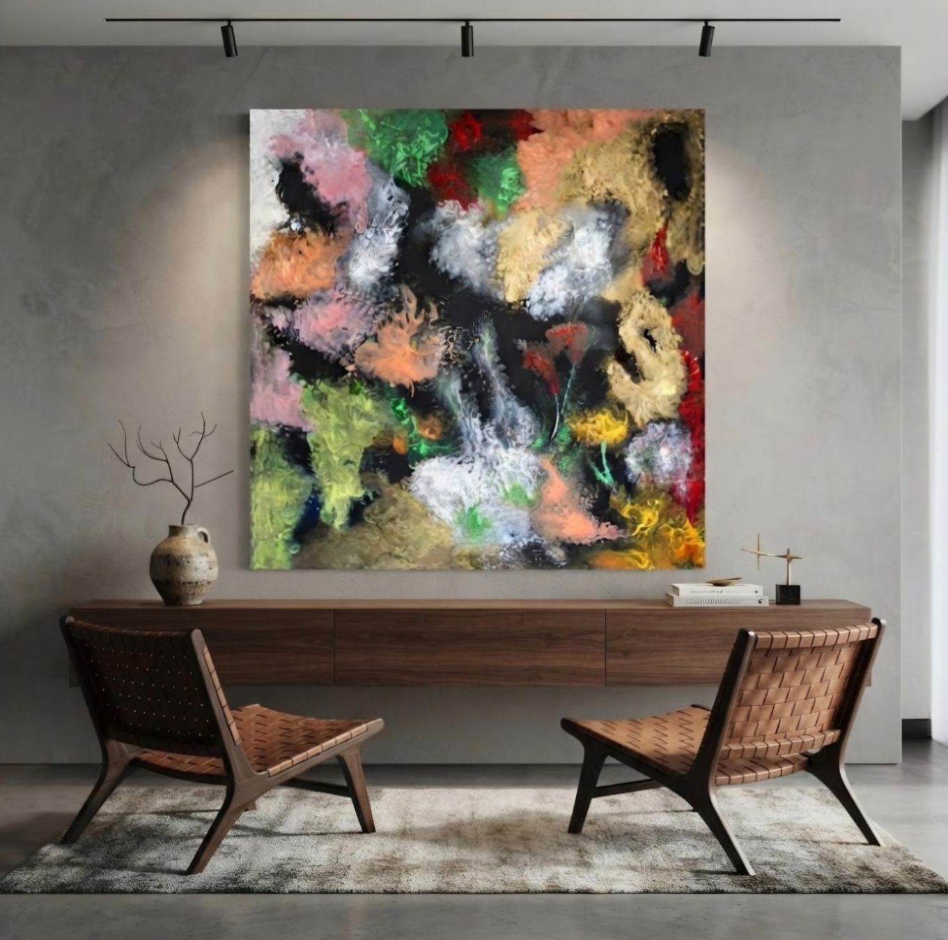 Dipinti: Gemälde " Abtauchen"  handmade 100×100 – Nuovo (secondo la descrizione) da Riehen venduto da Steinbock1970 1