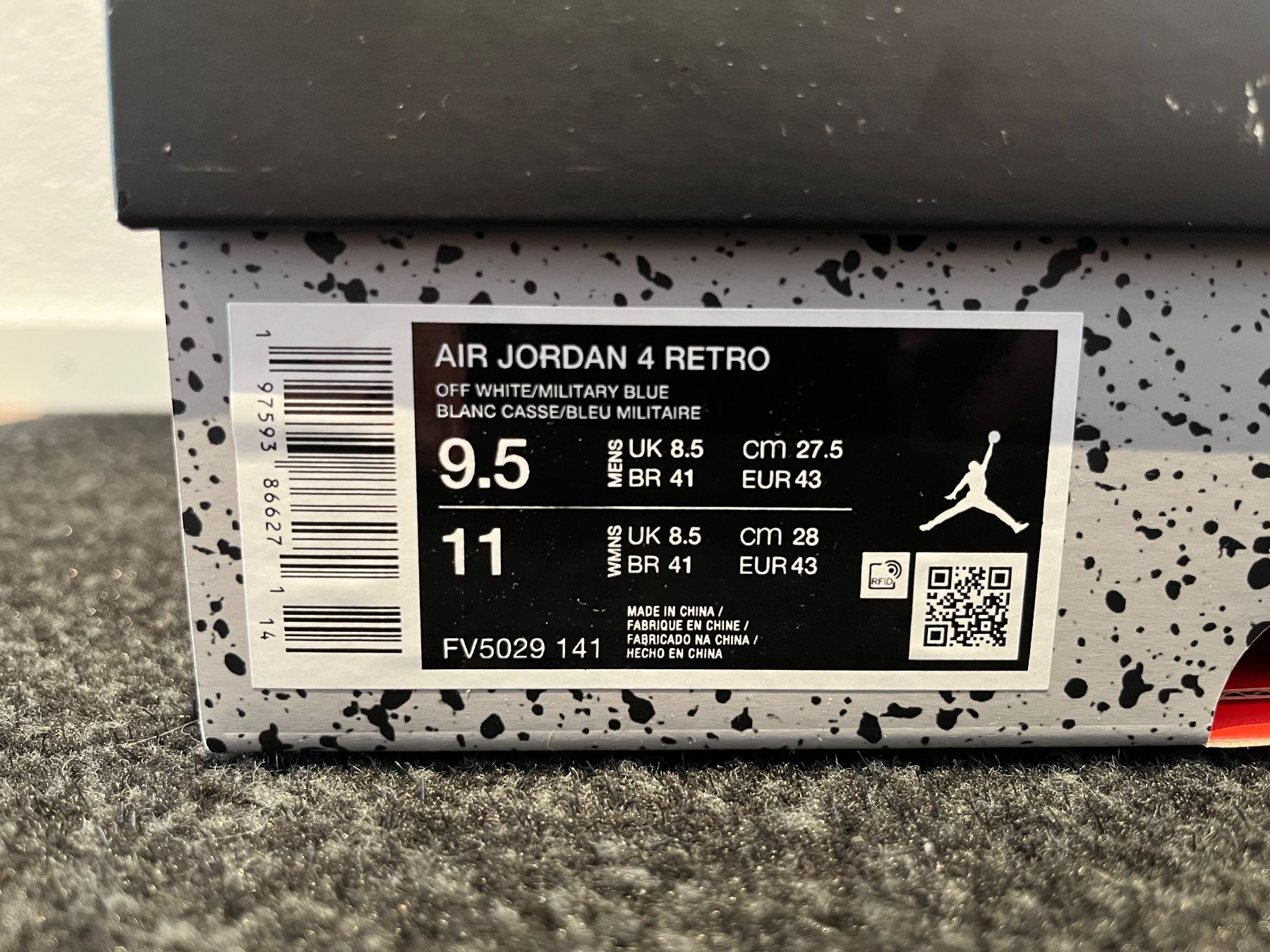 Jordan Scarpe da uomo: Jordan 4 Military Blue EU 43 – Nuovo e nell'imballaggio originale da Neuendorf venduto da Kiwiliblue 4