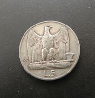 Italien 5 Lire 1927 Silber 5 g