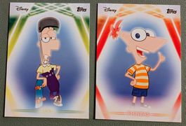 Topps Disney Neon 2026 – Phineas & Ferb Set P&F-1 + P&F-2