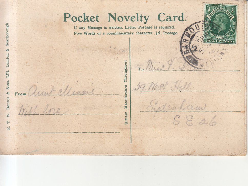 Cartoline postali: GB Barmouth Halch Castle mit Leporello, 1936 – Usato da Bürglen TG venduto da StampGraf 2