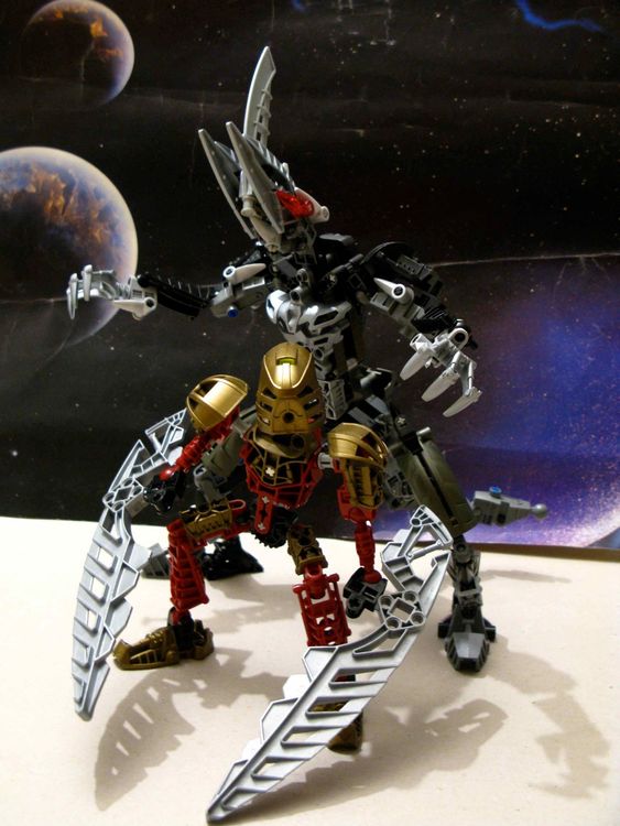 Lego Bionicle 8811 Toa Lhikan und Kikanalo mit Anleitung Acheter