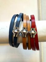 Leder Wickelarmband mit Magnetverchluss  - 3er Set