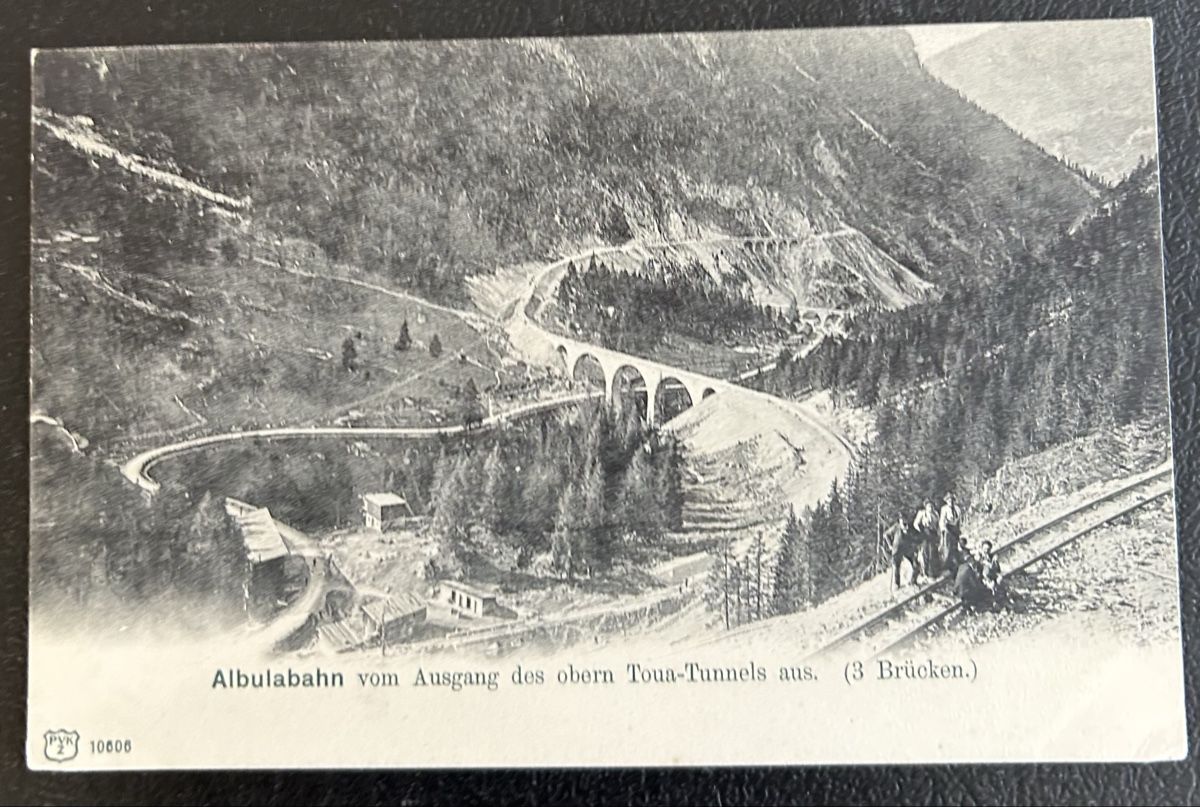 Cartoline postali: AK Albulabahn  – Usato da Horw venduto da Tellbub