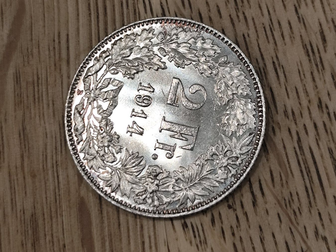 Alle Münzen: ==> 2Fr 1914 fast unz <== – Neu (gemäss Beschreibung) aus Bern von b.man_is_back 1