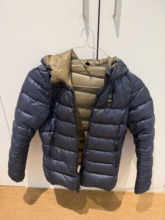 Blauer USA Daunenjacke dunkelblau Grösse 16 