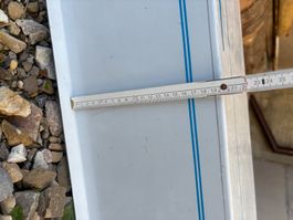 Günstige Edelstahlabdeckung zirka 20x40x153 cm Schnäppchen
