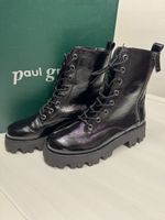 Paul Green Bottines laquées noires, taille 39, neuves!