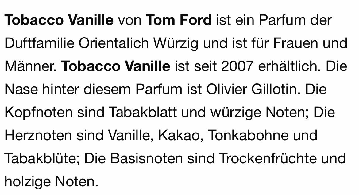 Tom Ford Profumi & Eau de Toilette: TOM FORD Tobacco Vanille 2 ml Abfüllung – Nuovo e nell'imballaggio originale da St. Gallen venduto da lfs_nxl8 7