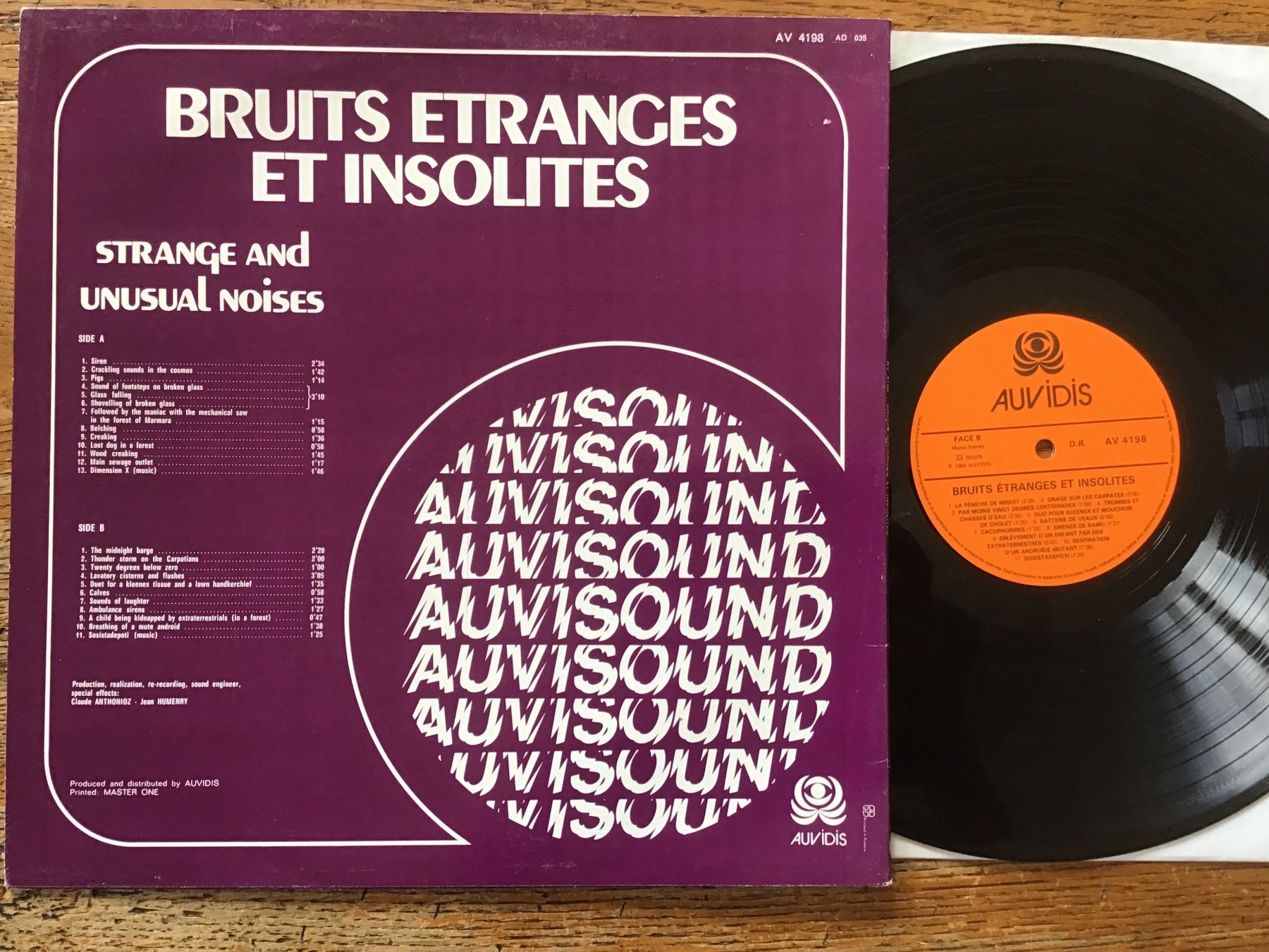 Dischi in vinile: LP Bruits étranges et insolites – Usato da Fully venduto da Ruby97 1