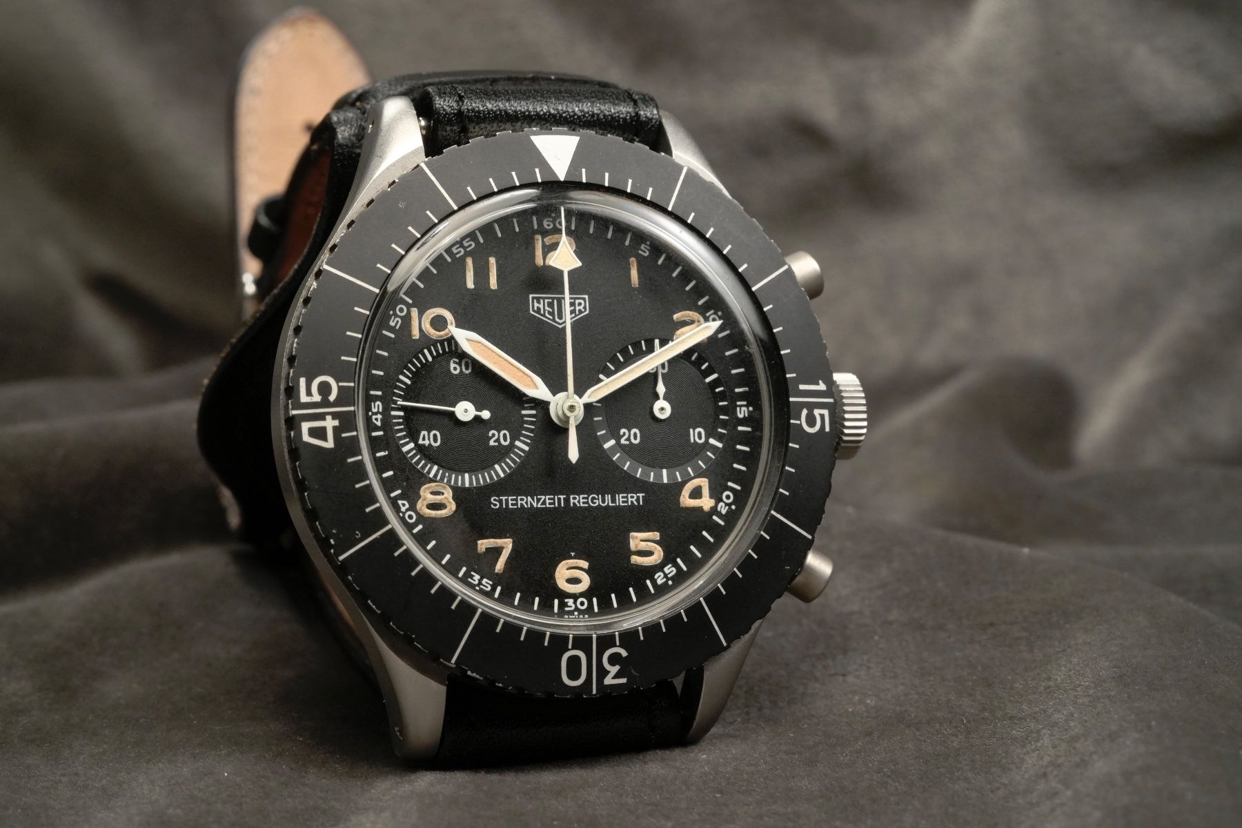 Tag Heuer Orologi: Heuer - Bund Sternzeit Reguliert Ref. 1551SGSZ Full Set – Usato da Morcote venduto da chronoservice 1