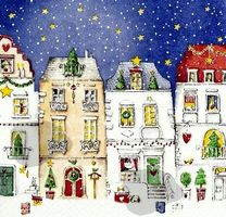 Serviette winter village (1703) 2Stk.