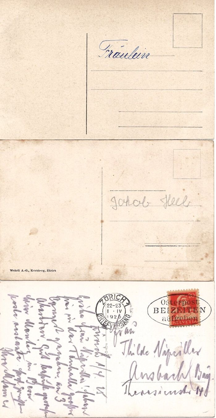 Cartoline postali: AK Zürich schwarz/weiss – Usato da Brunnadern venduto da eichmann.anton 3