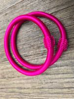 Armreif aus Marokko, Viscose fuchsia dunkel (dehnbar)