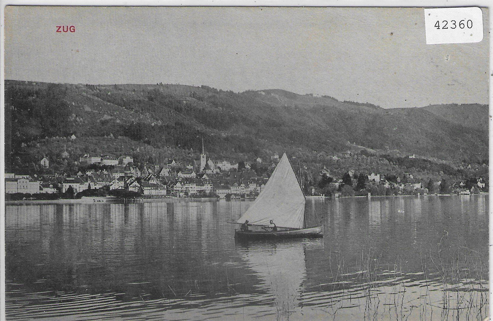 Cartoline postali: Stadt Zug vom See aus – Difettoso da Ettingen venduto da Kartenplanet