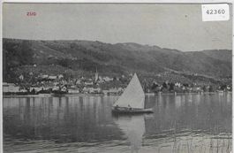 Stadt Zug vom See aus