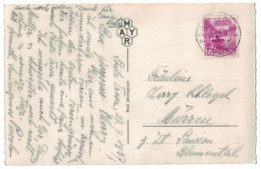 Cartoline postali: Ponte Tresa, circolata 1937 – Usato da Frauenfeld venduto da POML 1
