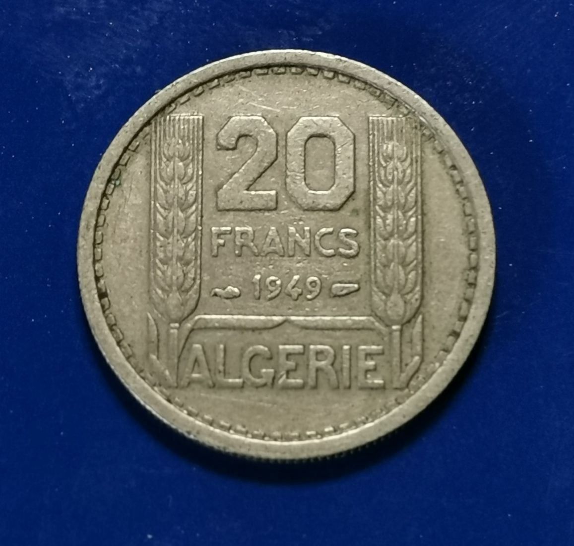 Alle Münzen: Algerien-20 Francs 1949 – Gebraucht aus Hittnau von stamps_and_coins