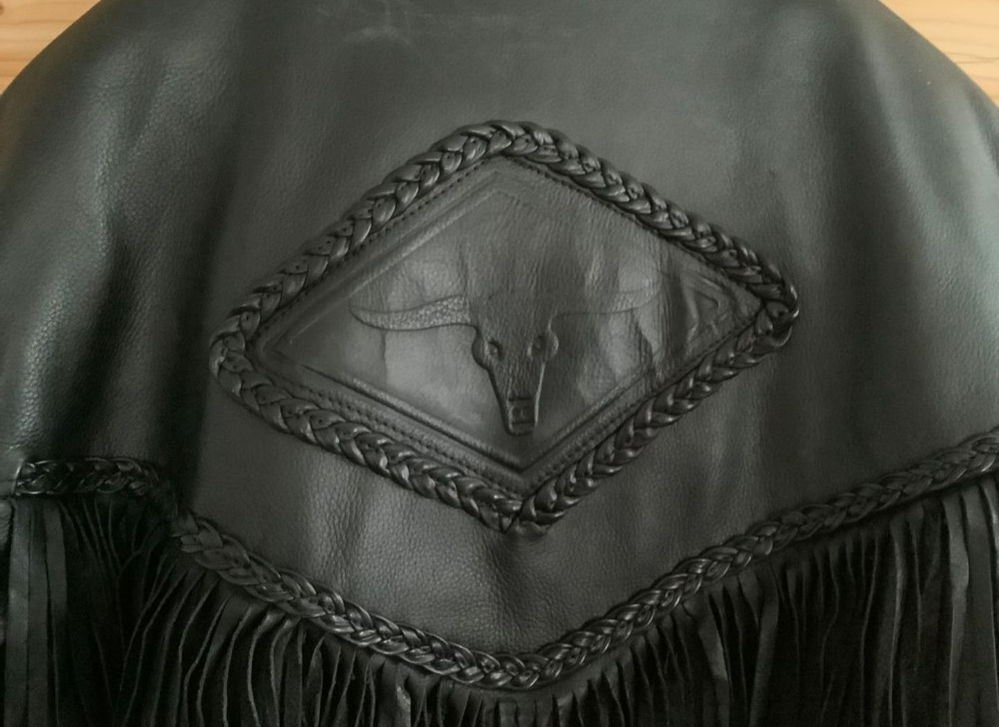Giacche: Leder-Motorradjacke Vintage mit Fransen – Usato da Visp venduto da Itzschtev 4