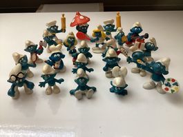 Sammlung mit 25 "SCHLUMPF FIGUREN“ Peyo-Schleich-Bully