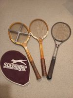 Tennisschläger antik,  3er-Set
