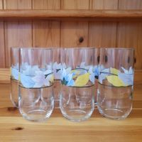 6 verres à eau / orangeade vintage Luminarc France 80's