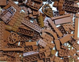 LEGO 150 Verschiedene Braune Teile -D40
