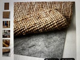Teppich flach gewebt Natur 160x240
