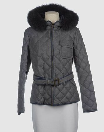 Neue Daunenjacke mit Pelzkappuze Wolle CERRUTI Gr.40