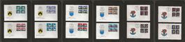 Schweiz Pro Patria FDC Viererblock Serie 1978 1979 1980