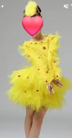 Déguisement fille poussine jaune, carnaval, 8-10 ans