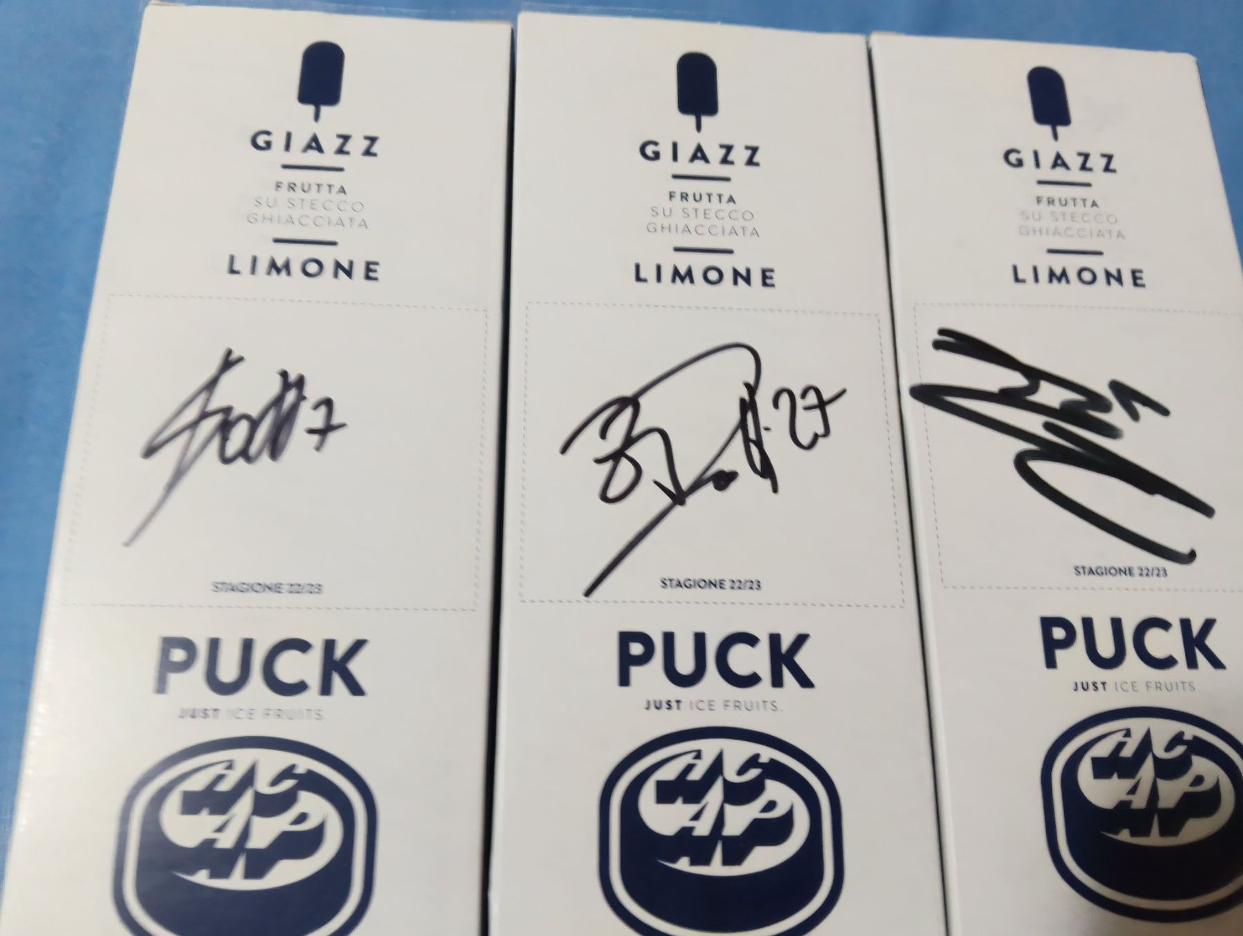 Carte collezionabili: scatole gelati autografate hcap – Usato da Sigirino venduto da acquila16 1