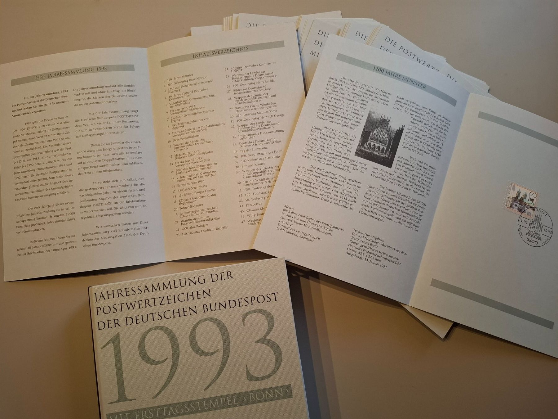Alle Briefmarken: BRD 1993 Jahressammlung mit Ersttagsstempel – Gebraucht aus Chabrey von fluvius 3