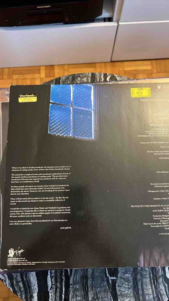 Schallplatten: Disque vinyle Peter Gabriel Birdy état acceptable – Gebraucht aus Mont sur Rolle von nicola1075 1
