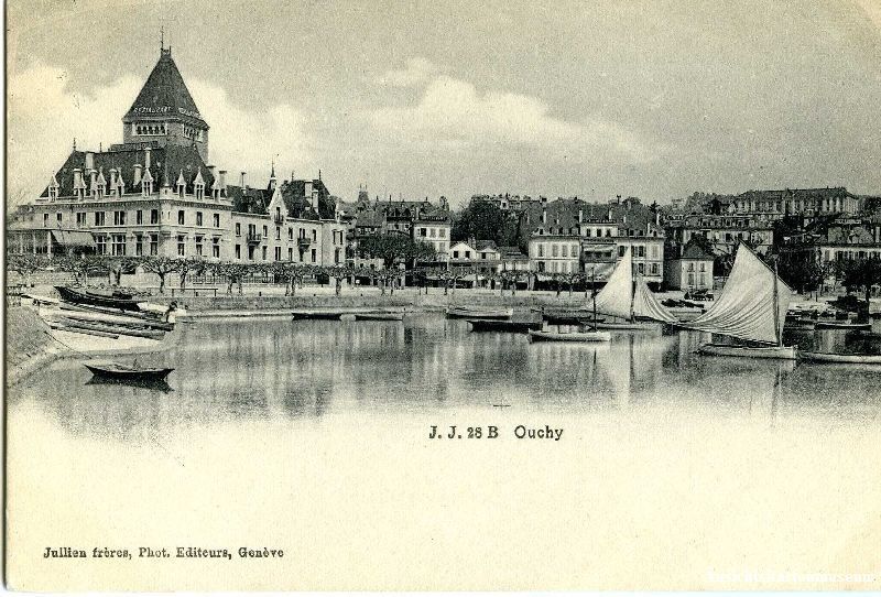Cartoline postali: Ouchi - Hafen + ca. 1905 – Usato da Emmenbrücke venduto da teestube