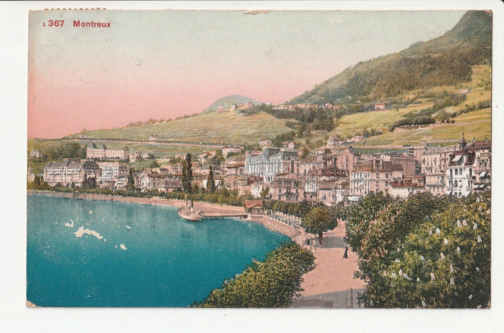 Cartoline postali: Montreux – Usato da Rheineck venduto da rhynegg