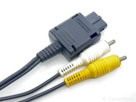 AV Mono Kabel Schw Original Nintendo SNES / N64 / GameCube